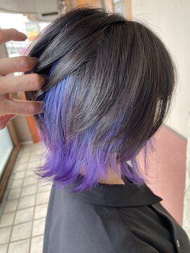 リー ヴィータ 上新庄(Lee Vita) インナーグラデーション　ブルーパープル