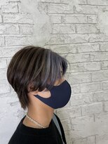 アジールヘア 池袋東口店(agir hair)&nbsp;ニュアンスショートブルラベフェイスフレーミング　10代20代30代
