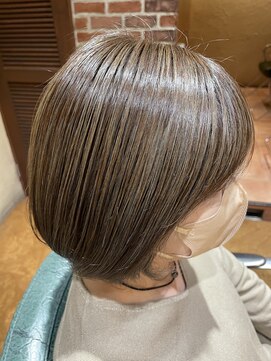 チップタップ 町田店(tip top) 透明感×ナチュラル×白髪ぼかしハイライト