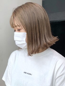 アイティー バイ アルバム 浦和店(IT by ALBUM) ベージュボブ_ショコラベージュボブルフベビーバング_ba340882