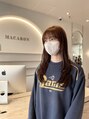 マカロン 郡山本店(MACARON)&nbsp;顔まわりレイヤースタイル人気です[郡山/郡山駅/顔周り/後れ毛]