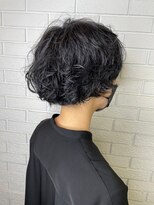 サボン ヘア デザイン カーザ(savon hair design casa+) ニュアンススパイラルパーマ＊ダークブルー