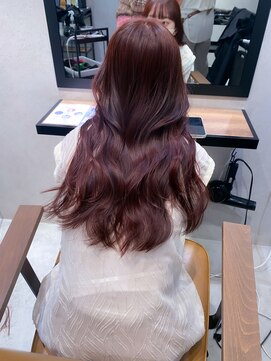 ロンドエニカ 大宮(Lond enika) ピンクブラウン ベージュ 艶カラー 【大宮美容室】