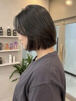 シーン(SCEN) レイヤーボブ　くびれボブ  パープルブラック  20代/30代/40代