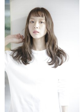 アフロディーテ 銀座(APHRODITE GINZA) 黒髪/グレーベージュ/レイヤーロング/前髪パーマ/銀座