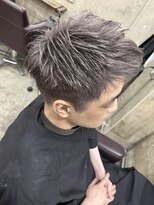 ヘアカロン(Hair CALON) メンズハイトーンカラー/シルバー/短髪