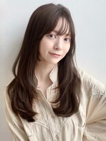 ユーフォリア 新宿通り(Euphoria)&nbsp;シアーカラー セミディ似合わせカット くびレイヤー大人かわいい