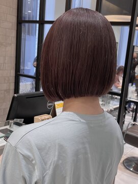 ネオリーブギンザ 銀座店(Neolive GINZA) 前下がりボブ/ピンクブラウン【銀座】