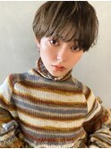 【PARK】カーキベージュ×ニュアンスカーリー