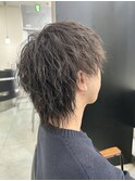 MEN'S HAIR/ダークアッシュ/ニュアンスパーマ/韓国マッシュ