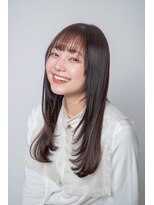 ルフュージュ バイ プロデュース 相模大野店(Refuge by Produce)&nbsp;チョコレートブラウン/レイヤーカット/ストレートロング