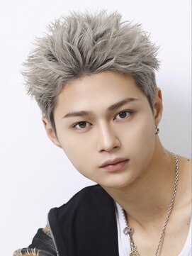 リップス 表参道店(LIPPS) スパイキーショート【シルバーベージュカラー】無造作短髪ヘア