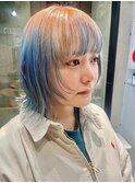 美髪/切りっぱなしボブ似合わせカット/フルバングハッシュカット