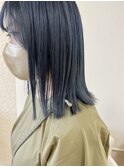 ぷっつんカット×ブルーカラー