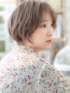 カバーヘア ブリス 川口(COVER HAIR bliss) ミルクティーアッシュショートカットレイヤーA3川口20代30代40代