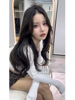 ロンドルピナス 小倉(Lond Lupinus)&nbsp;黒髪カタログ/オリーブグレー/ココアベージュ/小顔に見せるヘア