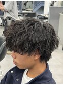 緩めツイスパ/スパイラルメンズパーマメンズカット波巻き