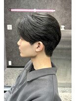 メンズサロン スライバイリアオオサカ(Sly By Ria OSAKA)&nbsp;～曲がる縮毛矯正で作る毛流れセンターパート～【大阪/梅田】