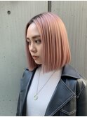 ブリーチ/ダブルカラー/ボブ/透明感/レイヤーカット/渋谷