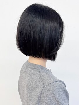 モリオフロムロンドン 松戸店(Morio from London) 【morio松戸 石山】黒髪ミニボブコンパクトボブぷつっとボブ