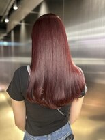 ペレ 原宿(PELE)&nbsp;ダークパープルナチュラルショート夏のヘアアレンジ原宿