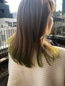 マッシュ チャヤマチ(MASHU chayamachi) クリームベージュ×グリーン