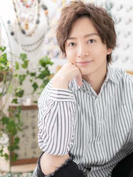 カバーヘア イヴ 戸頭店(COVER HAIR EVE) くせ毛風パーマでセクシー★かき上げヘアb戸頭10代20代30代