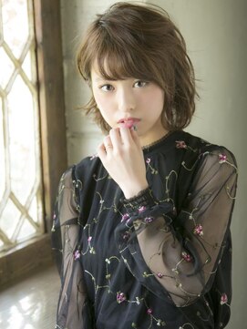 ロンドプランタン 恵比寿(Lond Printemps) 【ロンド恵比寿店】耳かけ癖毛風無造作ウェーブボブ