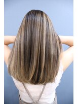 シエル ヘアーメイクアップ(CieL hair make up)&nbsp;＃ラテバレイヤージュ＃ロング＃ミルクティベージュ＃グレージュ