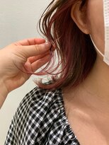 バズ(BUZZ) チラ見せ♪イヤリングカラー×レッドピンク【BUZZ 藤原あかり】