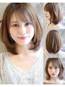 アフロート ルヴア(AFLOAT RUVUA) 30/40/50人気★ふわっとひし形レイヤーカット【京佳】にお任せ★