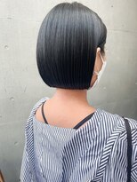 エミス バイ メルト 吉祥寺(emis by melt)&nbsp;【堀惠洋平】ぱつっとボブ　ミニボブ　黒髪　ショートボブ