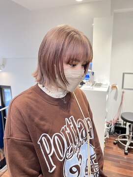 トレス(TRESS) 外ハネボブ　ベージュカラー　ブラウンベージュ