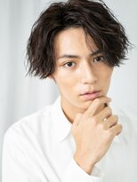 モッズヘア メン 上尾東口店(mod's hair men)&nbsp;くせ毛風スパイラル/センターパートミディアムマッシュA上尾