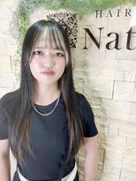 ナトゥーラ 八事店(Natura) ブラック×ハイトーン前髪ソング10代20代個性的スタイル