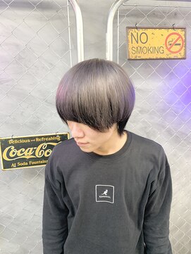 シルバー逆インナーカラー