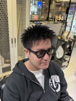 フランクスバーバーザスタンド(Frank’s barber the stand)&nbsp;メンズスパイキーショートツーブロックパーマフェードF