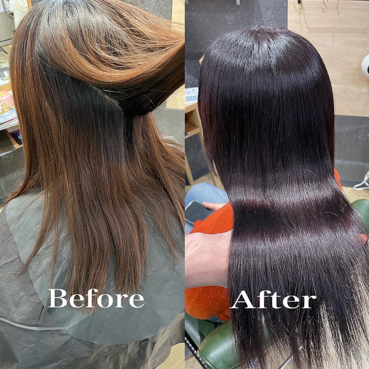 《圧倒的艶髪へ》OPShairオリジナル髪質改善ストレート＋カラー＋カット