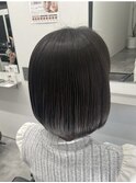 《切りっぱなしボブ》美髪/ピンクブラウン/鎌取/林愛華
