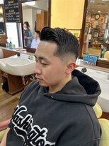 ルアージュ 調布店 サイドパート ミドルフェード