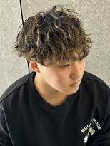 ニアウ 太田店(Niau)&nbsp;メンズパーマ波巻きスパイラルパーマツイストスパイラルパーマ