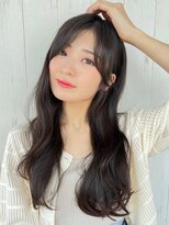 アグ ヘアー ブラン 半田店(Agu hair blanc) 《Agu hair》涼しげ透明感ロング×numberA.アクアバームセラム
