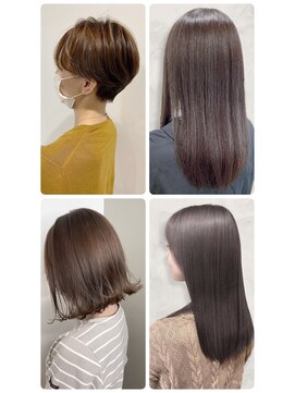 美容室フルール 大人美人くびれヘア艶感結べるボブうる艶髪レイヤーカット