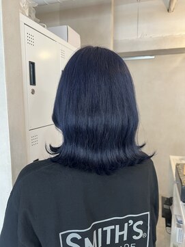 アジールヘア 東上野店(agir hair) ネイビーブルーカラー【上野】