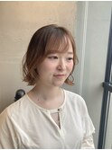 外ハネボブパーマ