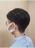 オールバックヘア