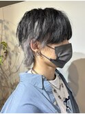 福井/メンズ/メンズウルフ/インナーカラー/シルバー