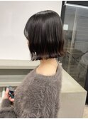 【レディース・大名】髪質改善ストレート×切りっぱなしボブ
