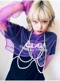 ハイトーン/ブロンドヘア/レイヤーミディアム/表参道/原宿