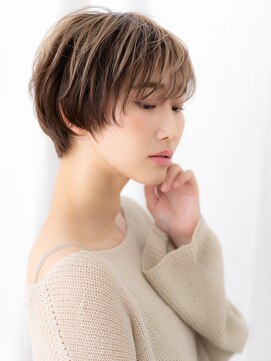 カバーヘア ブリス 志木南口駅前店(COVER HAIR bliss) オンブレフレンチカジュアル丸みショート//志木20代30代